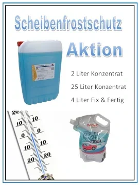 Scheibenfrostschutz Konzentrat Aktion